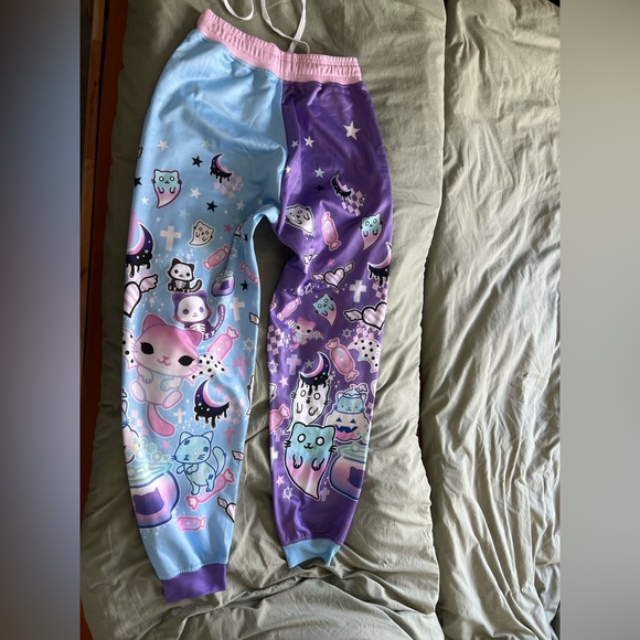 Merbunnybaby Kawaii Colourblock Sweatpants - Picture 2 of 2